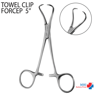 MHI Towel Clip Forcep 5 inch